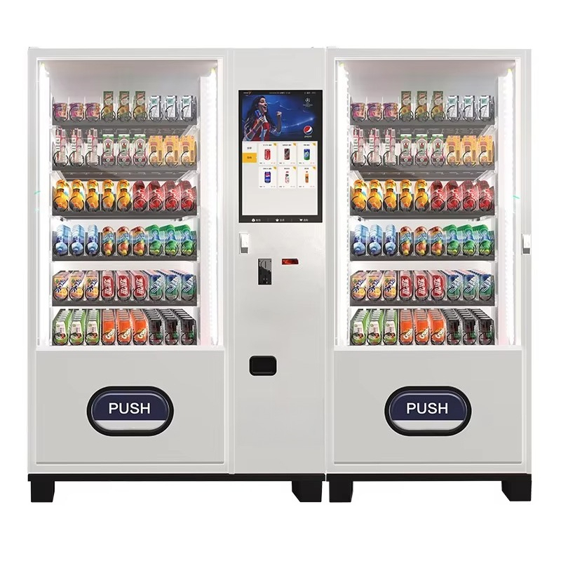 Food Snacks Vending Machine - Automatischer Kaltgetränke-Verkaufsautomat Intelligenter Getränke- und Snackspender