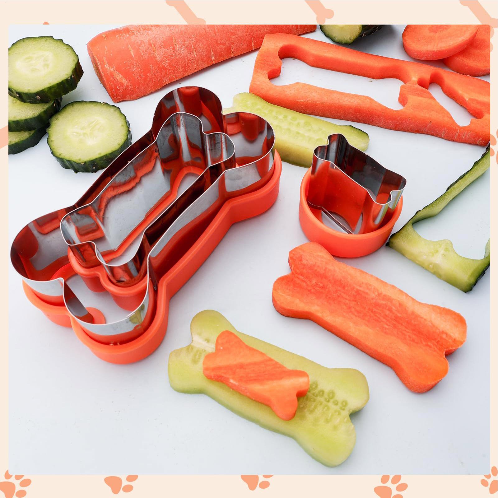 Homemade Food Snacks - Ausstechformen-Set aus Stahl, 3-teilig, Cartoon-Backform, für