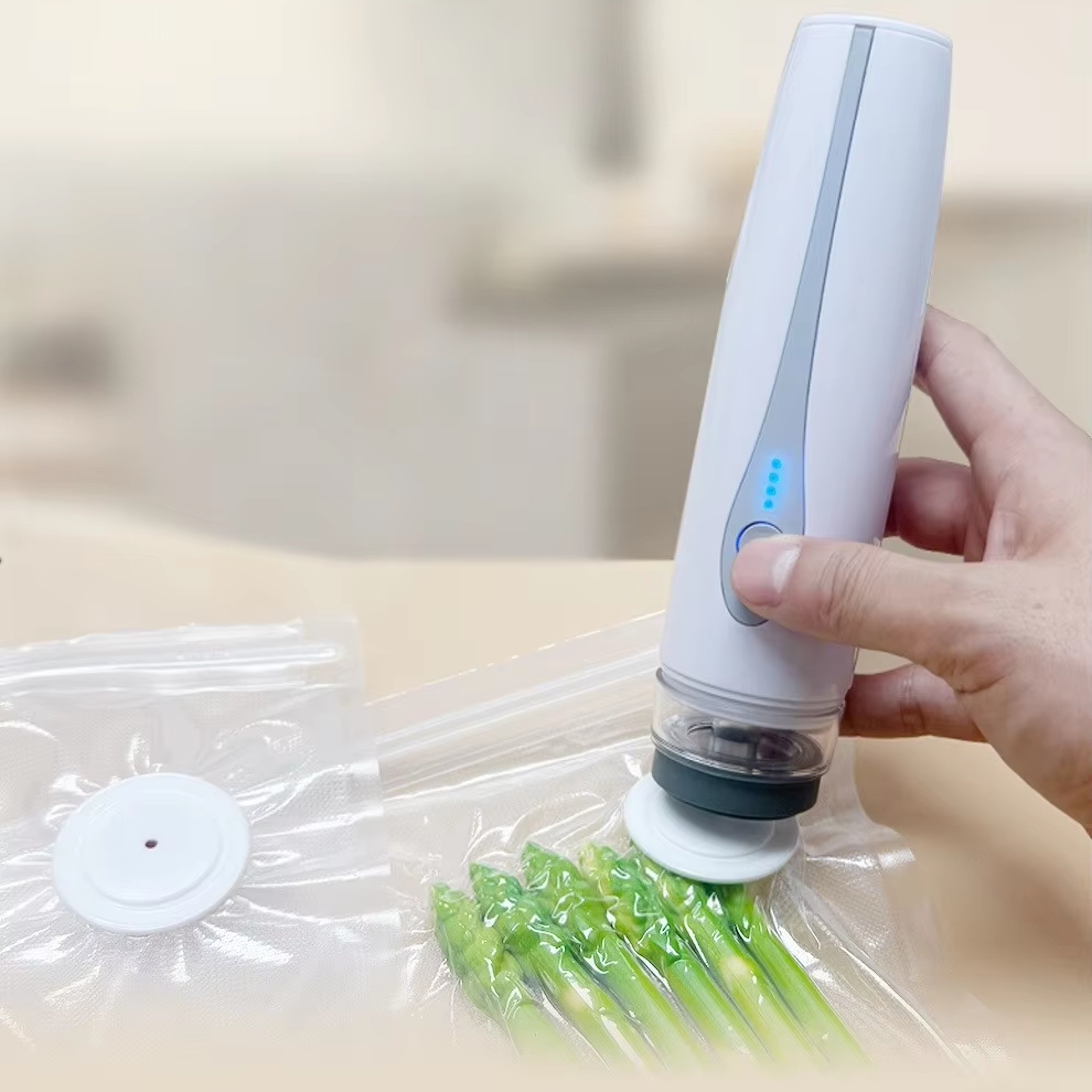 Food Snacks Packaging - Automatische Mini-Vakuumiermaschine Haushalts-Kunststoff-Lebensmittel-Snack-Aufbewahrung Elektrisches Haushaltsgerät