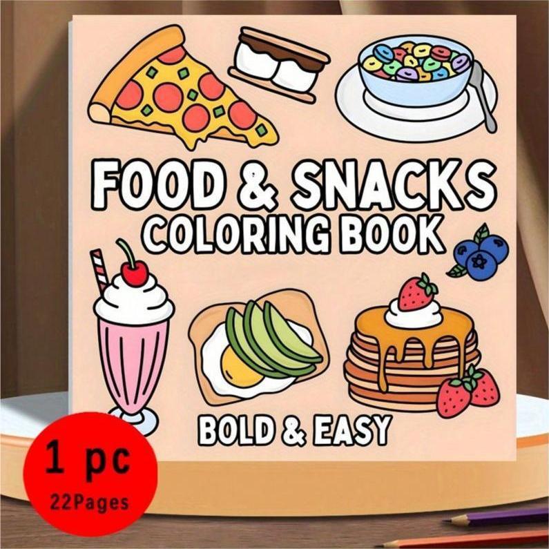 Neues Malbuch mit Lebensmittel – Food Snacks Coloring Book Bewertung und Preis