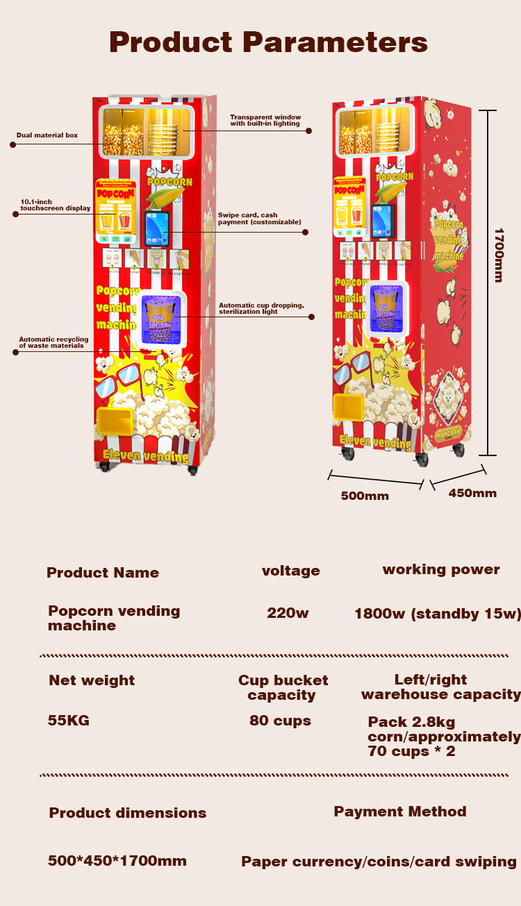 CE-zertifizierte Kommerzielle  – Food Snacks Vending Machine Bewertung und Preis