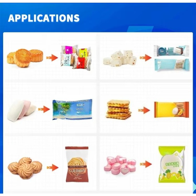 Automatische Kissenverpackungs – Food Snacks Packaging Bewertung und Preis