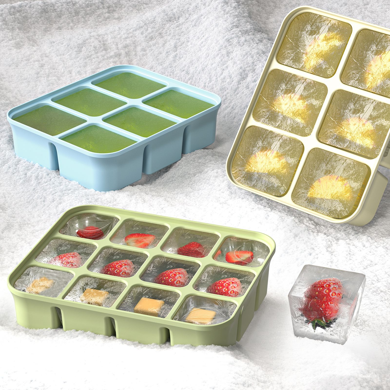 3-teilige Silikon-Gefrierform  – Homemade Food Snacks Bewertung und Preis