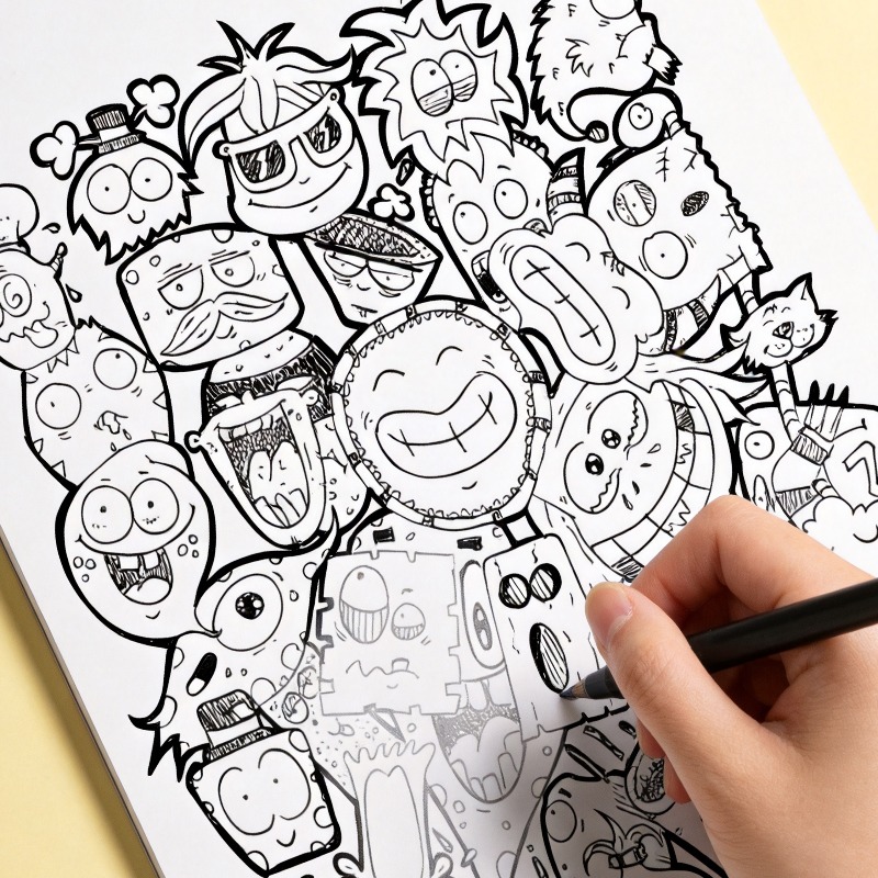 Ein handgezeichnetes Entspannu – Food Snacks Coloring Book Bewertung und Preis