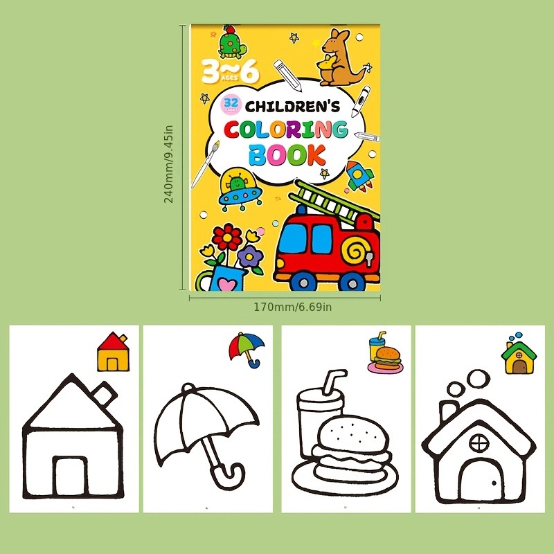 Kinder-Malbuch mit farbigen Mo – Food Snacks Coloring Book Bewertung und Preis